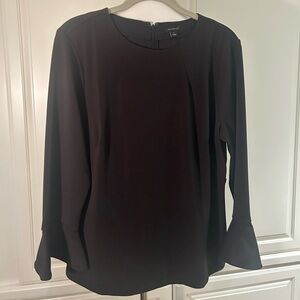 Ann Taylor Long Sleeve Top with Ruffled Cuffs